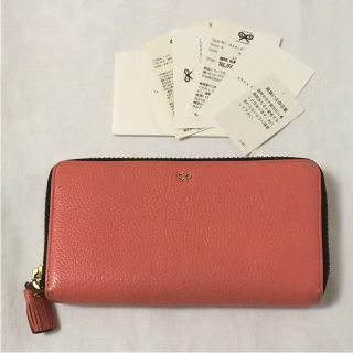 アニヤハインドマーチ(ANYA HINDMARCH)のアニヤハインドマーチ  長財布 コーラルピンク(財布)