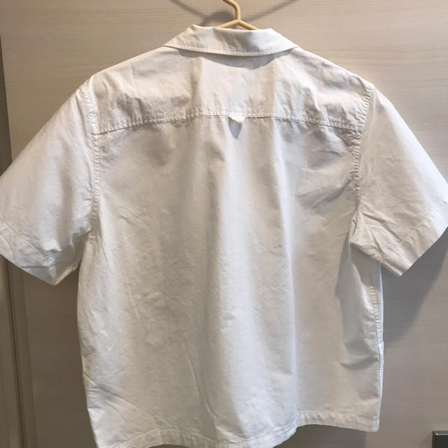 MARGARET HOWELL(マーガレットハウエル)のMHL 白開襟シャツ レディースのトップス(シャツ/ブラウス(長袖/七分))の商品写真