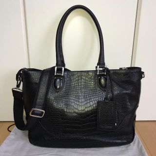 ペッレ モルビダ(PELLE MORBIDA)のペッレモルビダ ブリアンザ別注クロコ型押しレザートートMB048PO-ELE中古(トートバッグ)