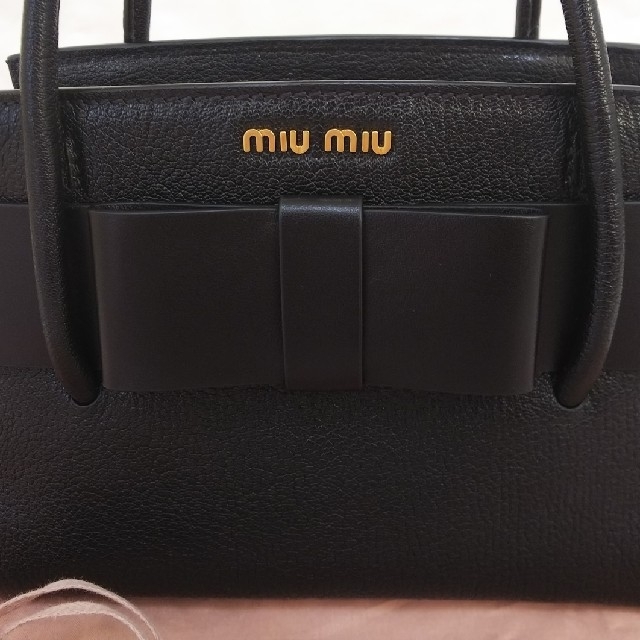 miumiu(ミュウミュウ)の新品❤miumiu MADRAS FIOCCO【NERO】 レディースのバッグ(ハンドバッグ)の商品写真