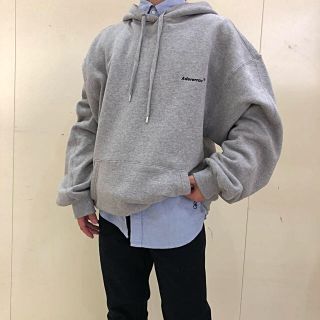 ader error グレー パーカー