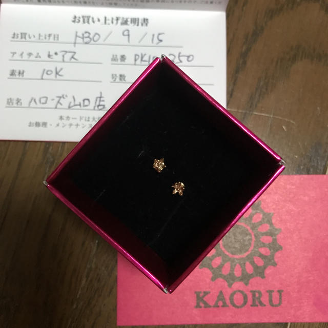 KAORU かすみ草ピアス 10Kアクセサリー