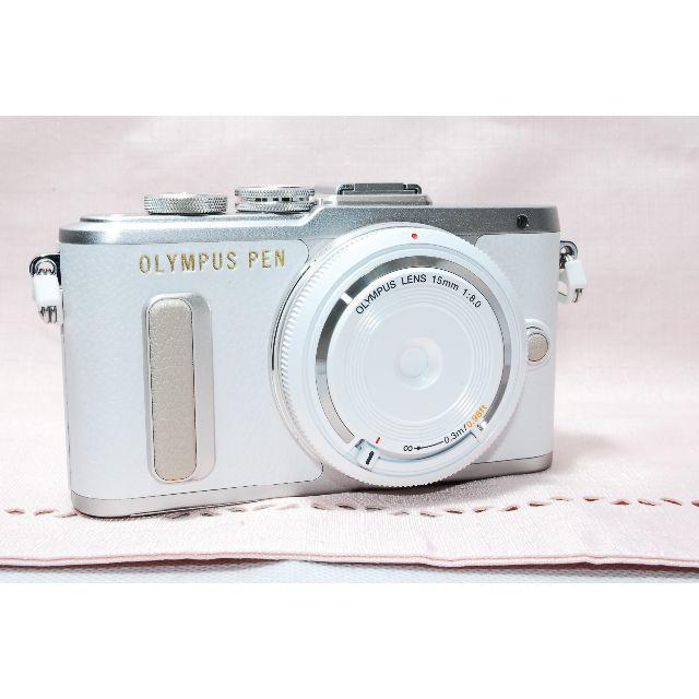 セール❤新品❤Olympus PEN E-PL8 レンズキット★ホワイト★Wifミラーレス一眼