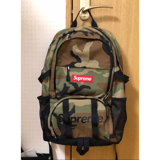 【即決】supreme バックパック 15ss 迷彩  シュプリームバッグ