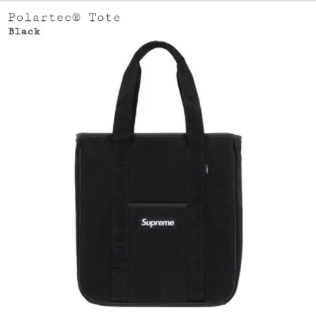 Supreme Polartec Tote Black 黒 18AW 18FWメンズ