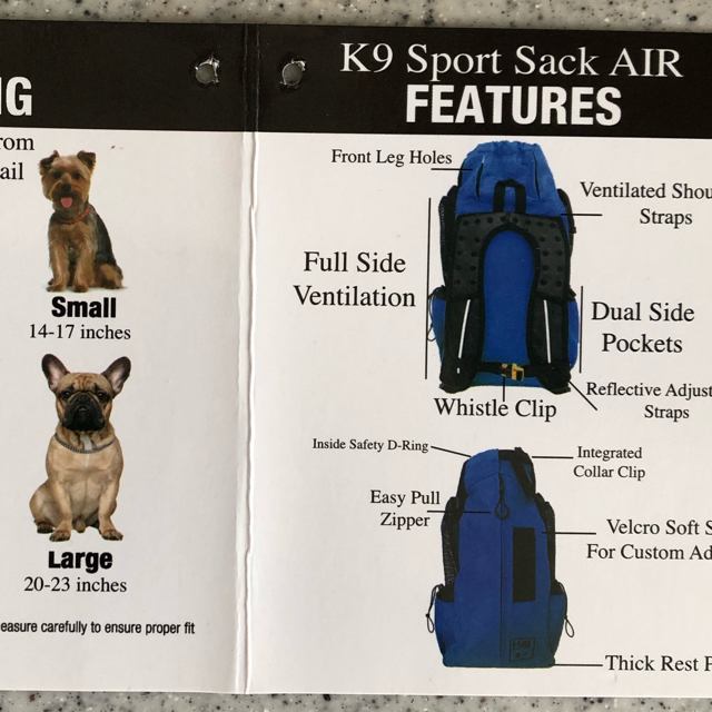 k9スポーツサック その他のペット用品(犬)の商品写真