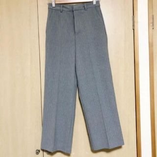 ザラ(ZARA)の値下げ！新品未使用☆ZARA/ワイドパンツ(ライトグレー)(カジュアルパンツ)