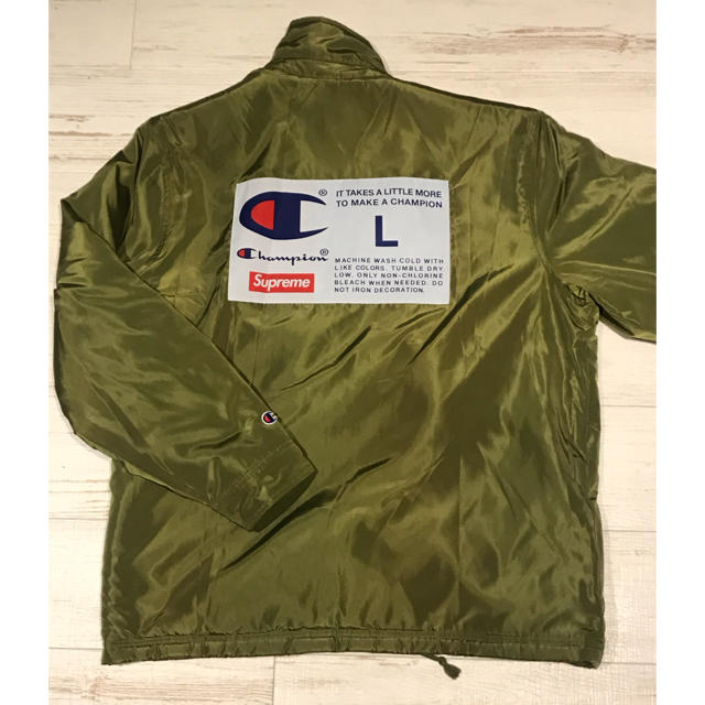 Supreme×Champion 2018AW CoachJacketカーキ L - sorbillomenu.com