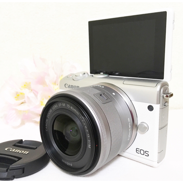 連休セール❤️新品 Canon EOS M100 レンズキット ホワイト 激安