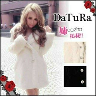 ダチュラ(DaTuRa)の♡M様♡専用♡DaTuRa♡ビジューパールボタン♡ファーコート♡ブラック♡(毛皮/ファーコート)