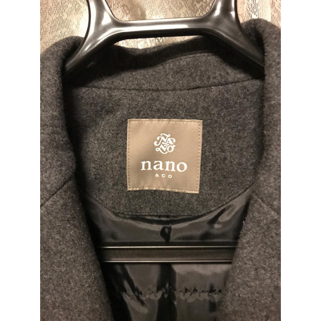 nano・universe(ナノユニバース)のnano・universe チェスターコート 【Smallサイズ】 チャコール メンズのジャケット/アウター(チェスターコート)の商品写真