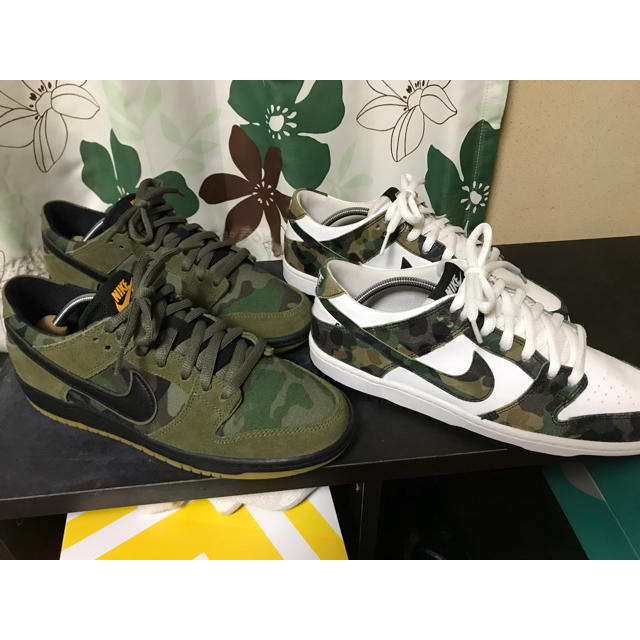 nike sb dunk low pro 27.5cm 迷彩2足せっ