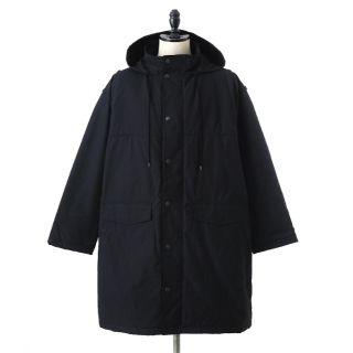 新作 auralee finx nylon hooded coat コート(ステンカラーコート)