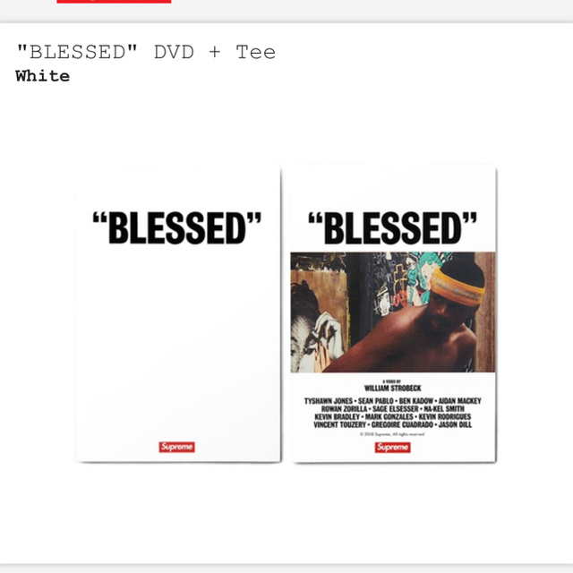 Supreme BLESSED DVD + Tee blessed シュプリーム