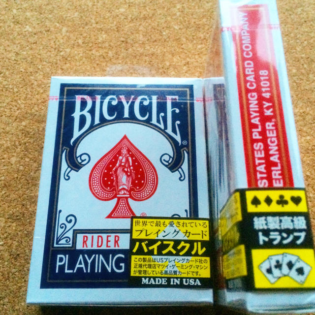  BICYCLE RIDER BACK ネイビー&レッド2個セット エンタメ/ホビーのテーブルゲーム/ホビー(トランプ/UNO)の商品写真