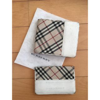 バーバリー(BURBERRY)の☆お得☆Burberry白 財布&カードケース2点セット(財布)