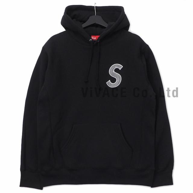 Supreme S Logo Hooded Sweatshirt 黒L