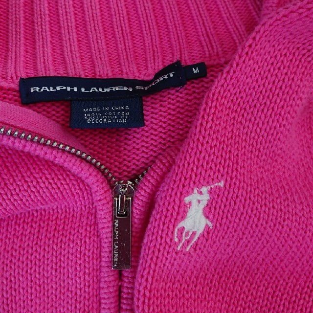 Ralph Lauren(ラルフローレン)の本日限定セール😍ラルフローレン　ジッパー付きニット上着 レディースのジャケット/アウター(その他)の商品写真