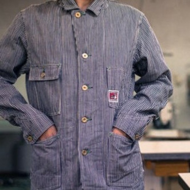 WAREHOUSE(ウエアハウス)の【オマケ付き！？】TCBjeans Chore JK Hickory メンズのジャケット/アウター(Gジャン/デニムジャケット)の商品写真