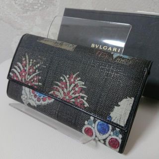 ブルガリ(BVLGARI)の★BVLGARI★ブルガリ★フラワー プリント ラウンド ファスナー 長財布(財布)