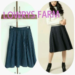 ローリーズファーム(LOWRYS FARM)のローリーズ*今季ストライプミディスカート(ひざ丈スカート)