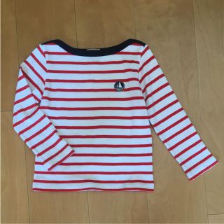 プチバトー(PETIT BATEAU)のプチバトー ボーダー ロンT 4ans 102センチ(Tシャツ/カットソー)