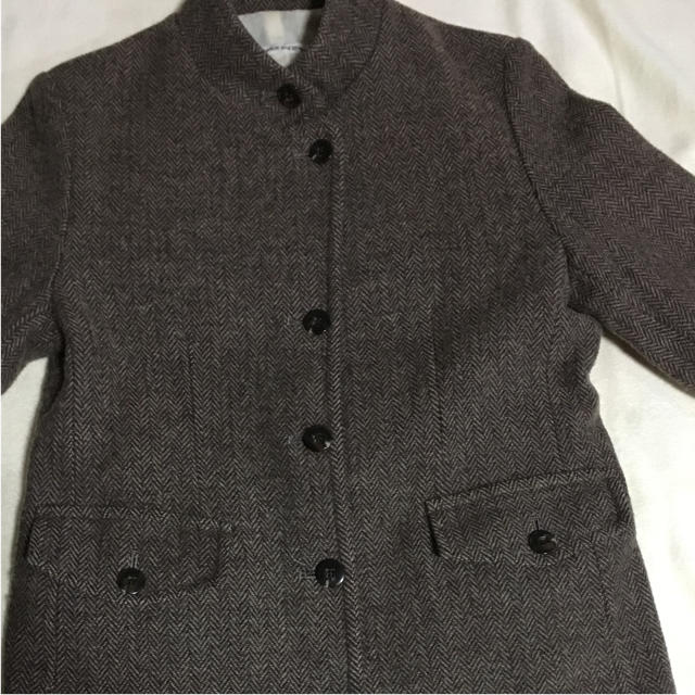 nest Robe(ネストローブ)のヘリンボーン柄コート レディースのジャケット/アウター(ロングコート)の商品写真