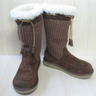 アグ(UGG)のUGGブラウンショートブーツ　未使用品　２５(ブーツ)