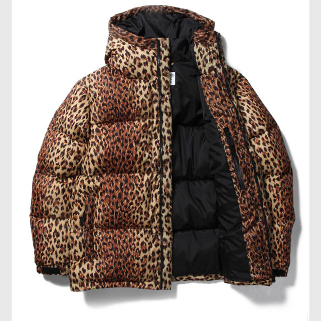 ワコマリア レオパード ダウン　FOODED DOWN JACKET XL 新品