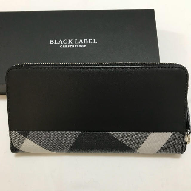 BLACK LABEL CRESTBRIDGE(ブラックレーベルクレストブリッジ)の新品 ブラックレーベル クレストブリッジ  長財布 ブラック 2 メンズのファッション小物(長財布)の商品写真