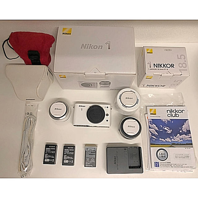 NIKON1 J1 ダブルズームレンズキット+単焦点スマホ/家電/カメラ