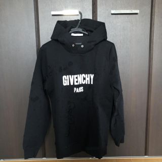 ジバンシィ(GIVENCHY)のGIVENCHY  新品 フード付きダメージパーカー(パーカー)