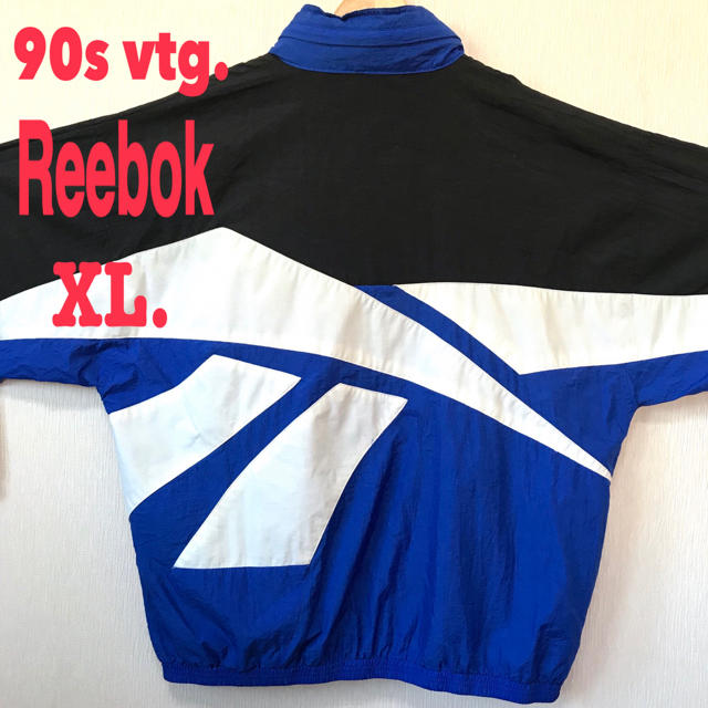 Reebok(リーボック)のビッグベクター XL ☆ 90s リーボック ナイロンジャケット メンズのジャケット/アウター(ナイロンジャケット)の商品写真