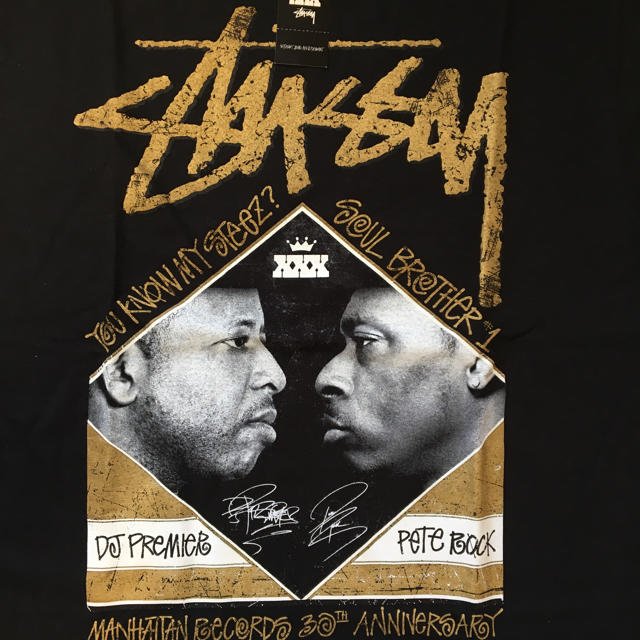 STUSSY(ステューシー)の ステューシー× マンハッタン レコード 30周年記念 Tシャツ メンズのトップス(Tシャツ/カットソー(半袖/袖なし))の商品写真