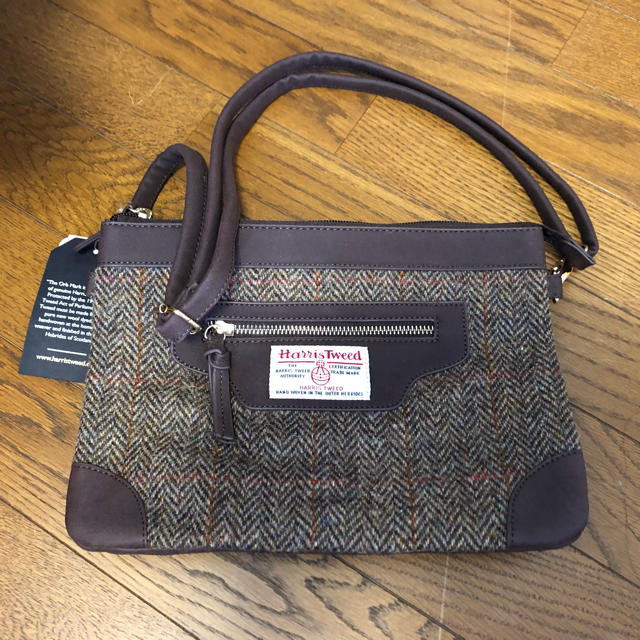 Harris Tweed(ハリスツイード)の【未使用】しまむら　ハリスツイード　ショルダーバッグ レディースのバッグ(ショルダーバッグ)の商品写真