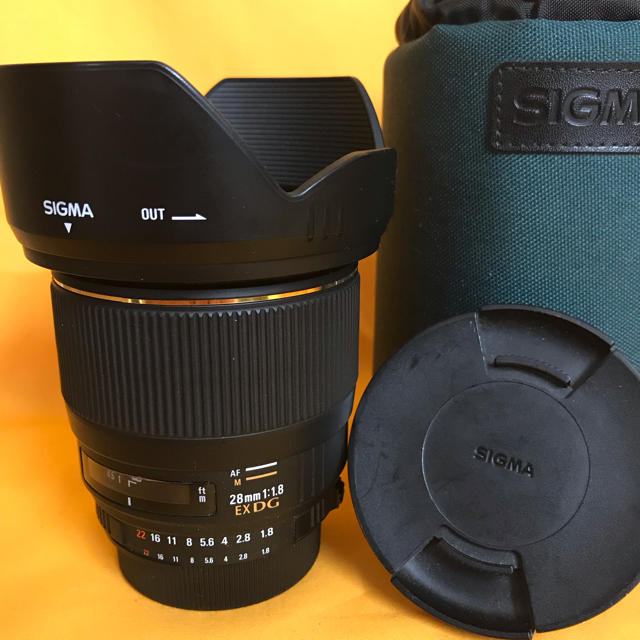 スマホ/家電/カメラ【完動品‼︎】SIGMA 28mm F1.8 EX DG ニコン用