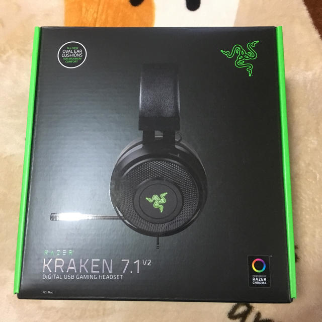 LAZER(レイザー)のRAZER KRAKEN 7.1 V2 スマホ/家電/カメラのオーディオ機器(ヘッドフォン/イヤフォン)の商品写真