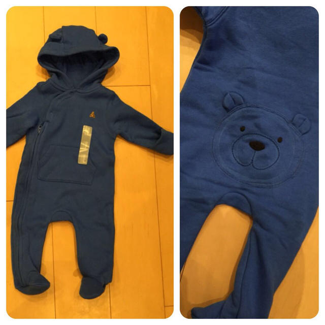 babyGAP(ベビーギャップ)の新品♡babyGAPクマさんカバーオール キッズ/ベビー/マタニティのベビー服(~85cm)(カバーオール)の商品写真