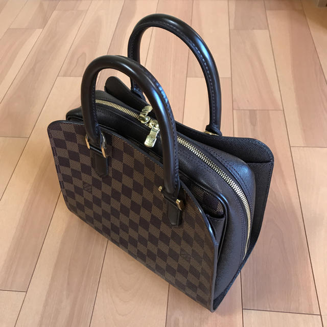 公式通販| LOUIS VUITTON ダミエ トリアナ N51155 エベヌ ハンドバッグ