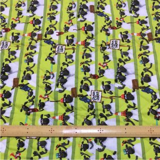 ひつじのショーン キルティング はぎれ 生地 布 約50 × 105(生地/糸)