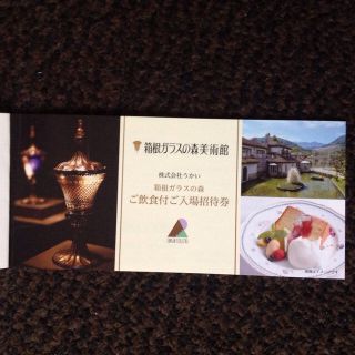 ★送料無料★箱根ガラスの森美術館★食事付き入館券（3300円相当×1枚）(美術館/博物館)