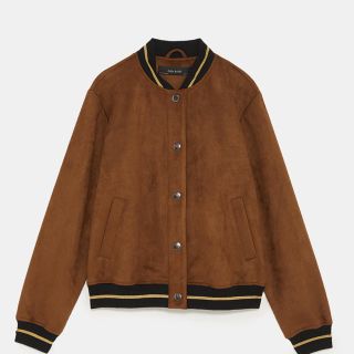 ザラ(ZARA)のmamma様 専用 ZARA スエード風ボンバージャケット 今期(ブルゾン)