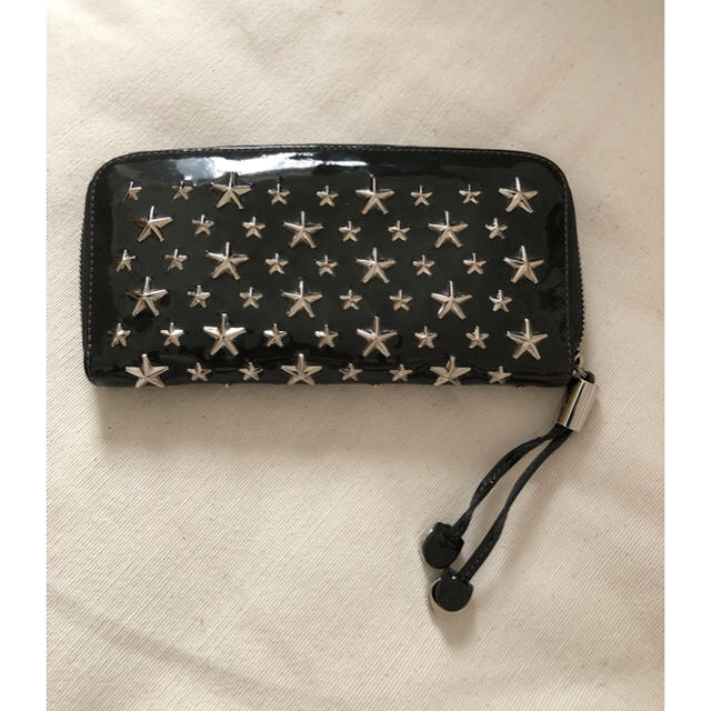 JIMMY CHOO(ジミーチュウ)の\\値下げ//JIMMY CHOO長財布 パテントレザー 美品 レディースのファッション小物(財布)の商品写真