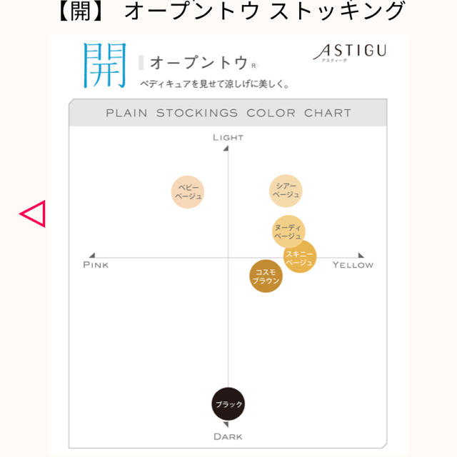 Atsugi(アツギ)のアツギ♡オープントゥ♡ストッキング レディースのレッグウェア(タイツ/ストッキング)の商品写真