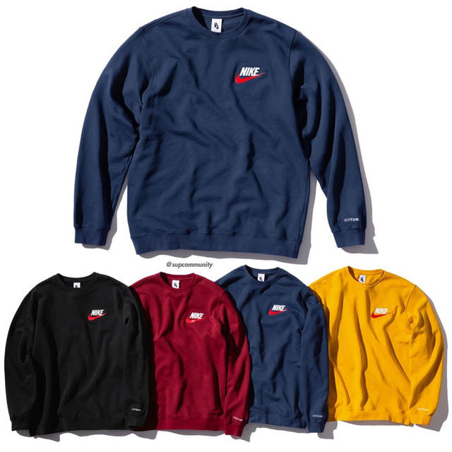 18FW SUPREME NIKE Crewneck