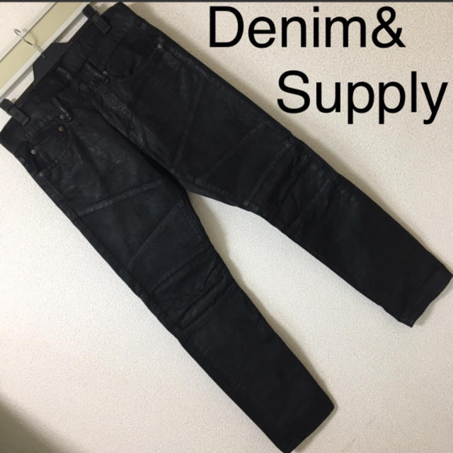 Denim & Supply Ralph Lauren(デニムアンドサプライラルフローレン)の◆良品◆デニム&サプライ ラルフローレン◆コーティングデニム バイカースリム31 メンズのパンツ(デニム/ジーンズ)の商品写真