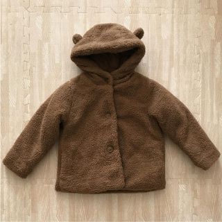 プチバトー(PETIT BATEAU)のプチバトー 耳付きボアジャケット 4ans 新品(ジャケット/上着)