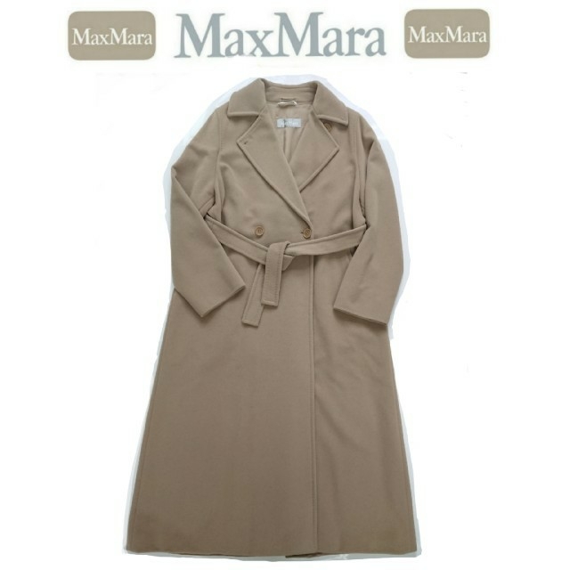 Max Mara(マックスマーラ)の最高級 マックスマーラ Max Mara ウールコート 40 レディースのジャケット/アウター(ロングコート)の商品写真