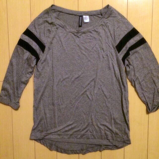 エイチアンドエム(H&M)のメッシュラインラグランT(Tシャツ(長袖/七分))
