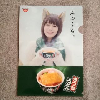 ニッシンショクヒン(日清食品)の星野源 どん兵衛 吉岡里帆 冬　フライヤー　チラシ　吉岡里穂のクリアファイル(ミュージシャン)